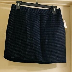 GAP Black Ribbed Pencil Mini Skirt